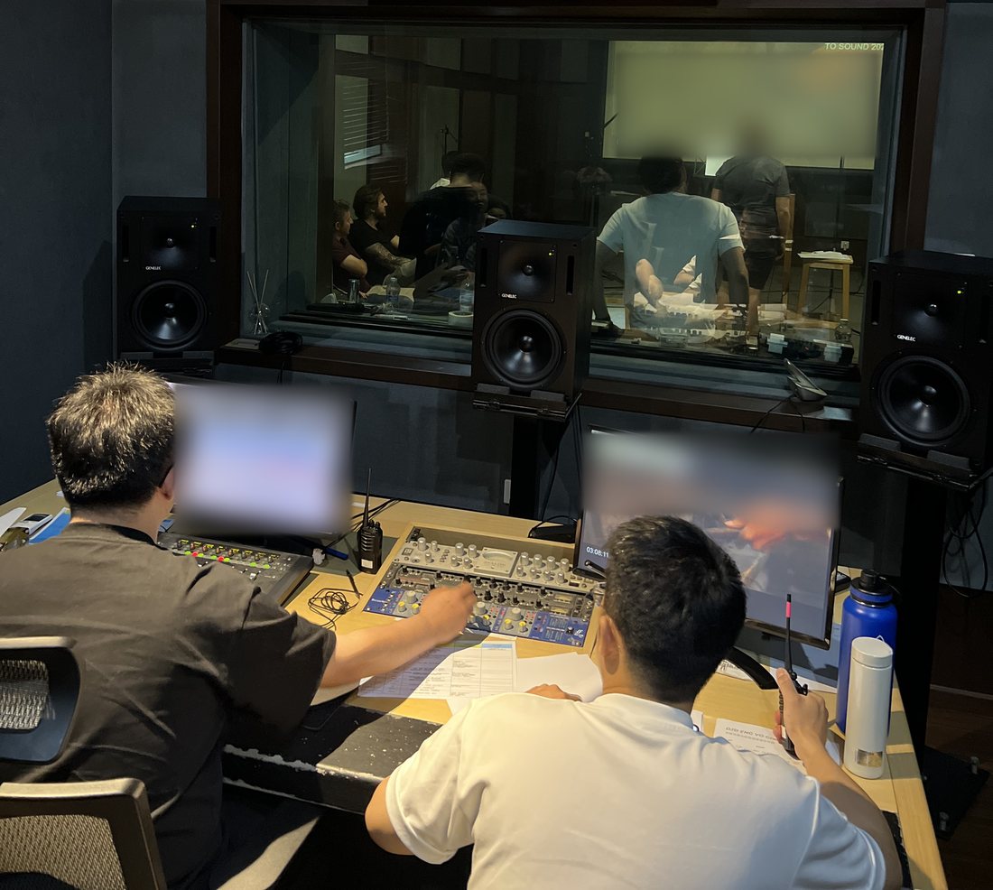 Engineers in the control room