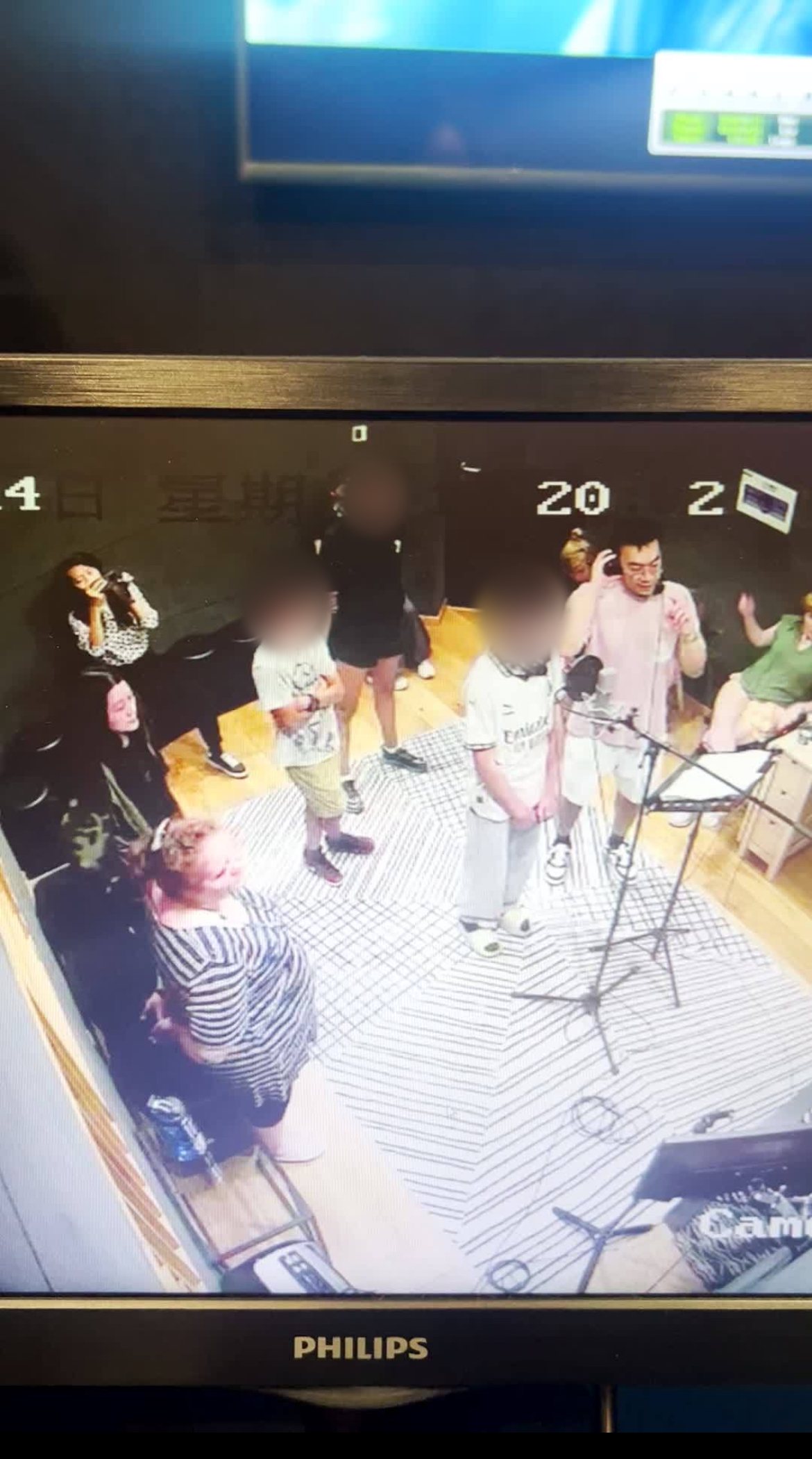 Group loop session on the studio camera