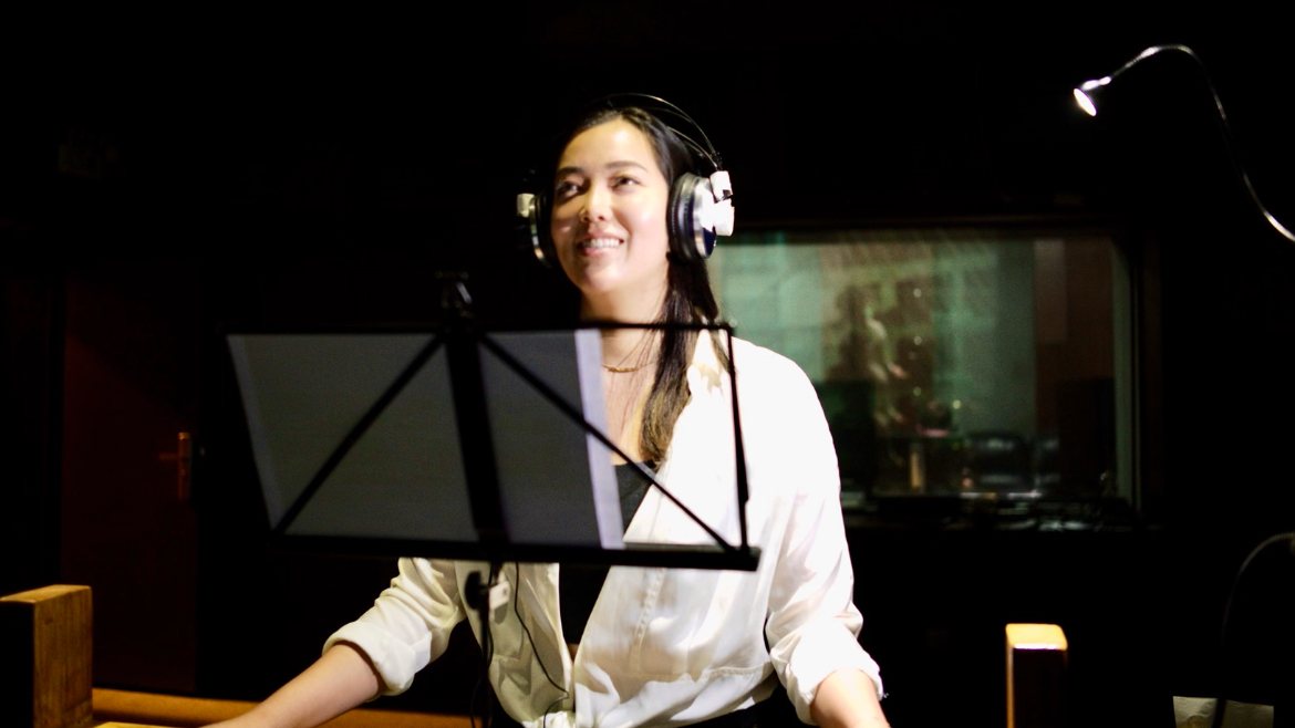 Recording in the studio